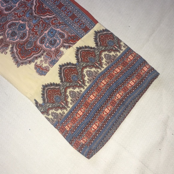 Cynthia Rowley bohemian print wide pants - Picture 4 of 6